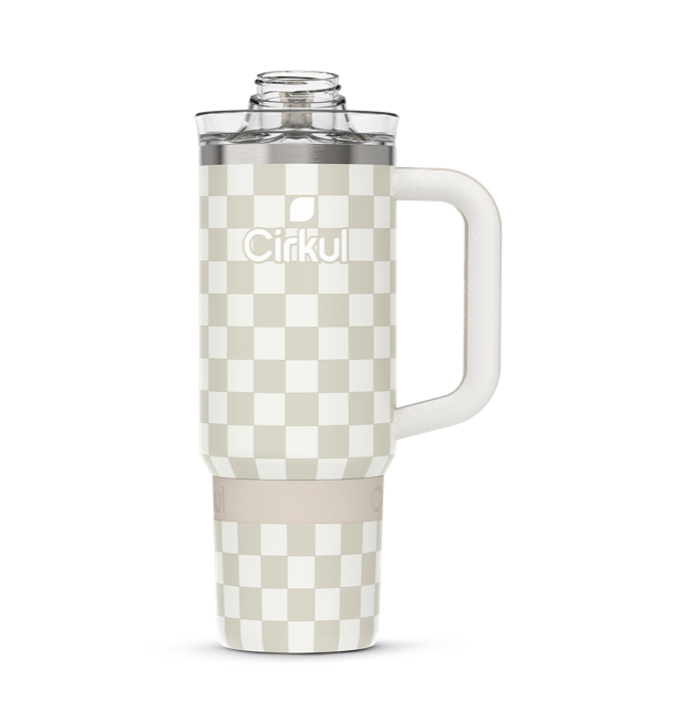 Limited Edition: 30oz. Taupe Tartan Travel StrawSip™ Tumbler (5A3J)