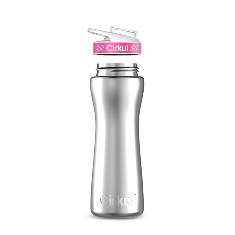 22oz. Stainless Steel Bottle & Comfort Grip Lid (LYJ8)