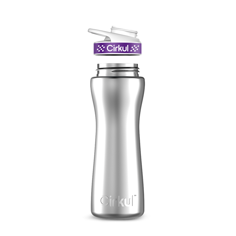 22oz. Stainless Steel Bottle & Comfort Grip Lid (LYJ8)